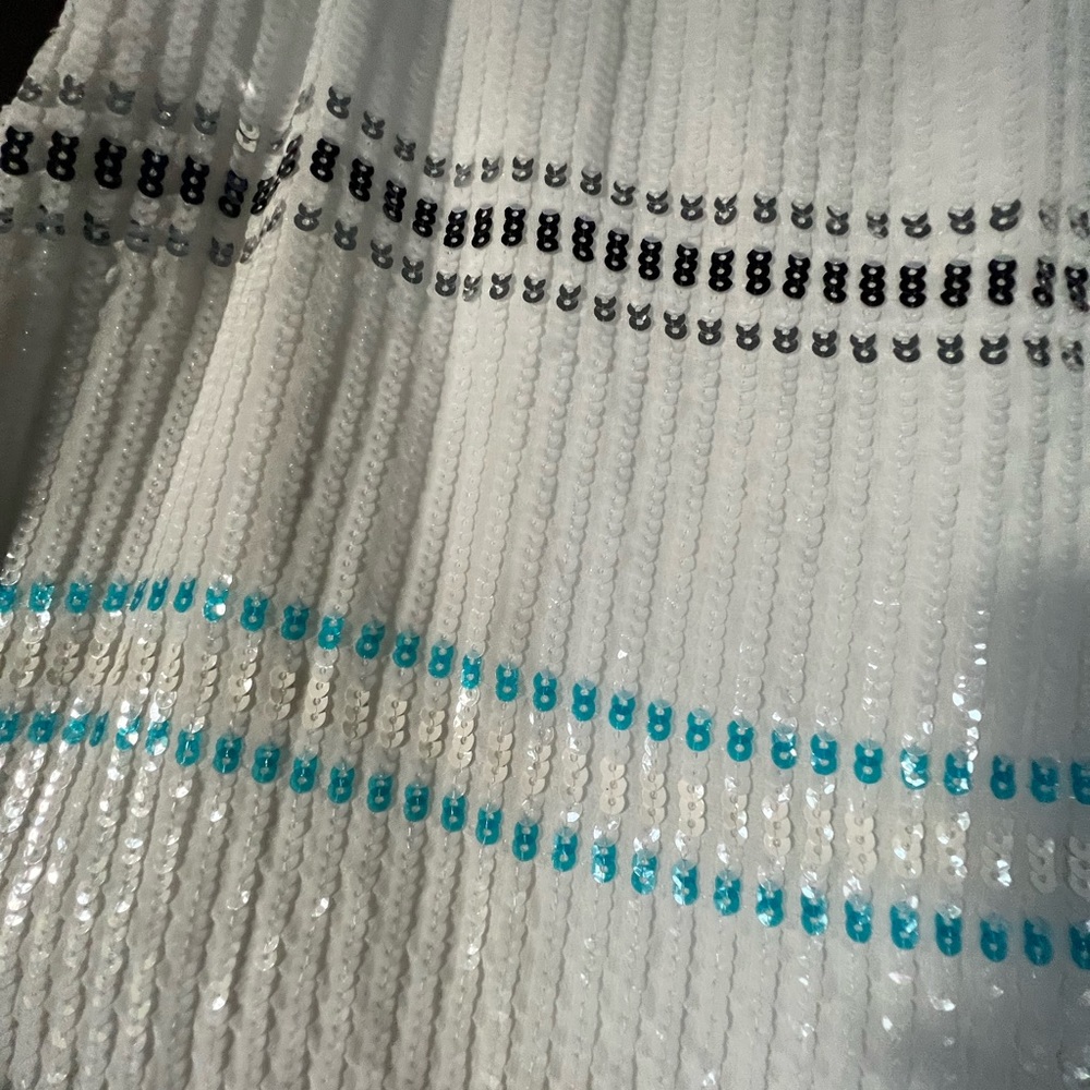 White Sequined Tank - Picture 2 of 7